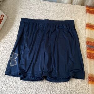 UNDER ARMOUR MENS LOOSE TECH GRAPHIC SHORT NAVY 2XL NWT